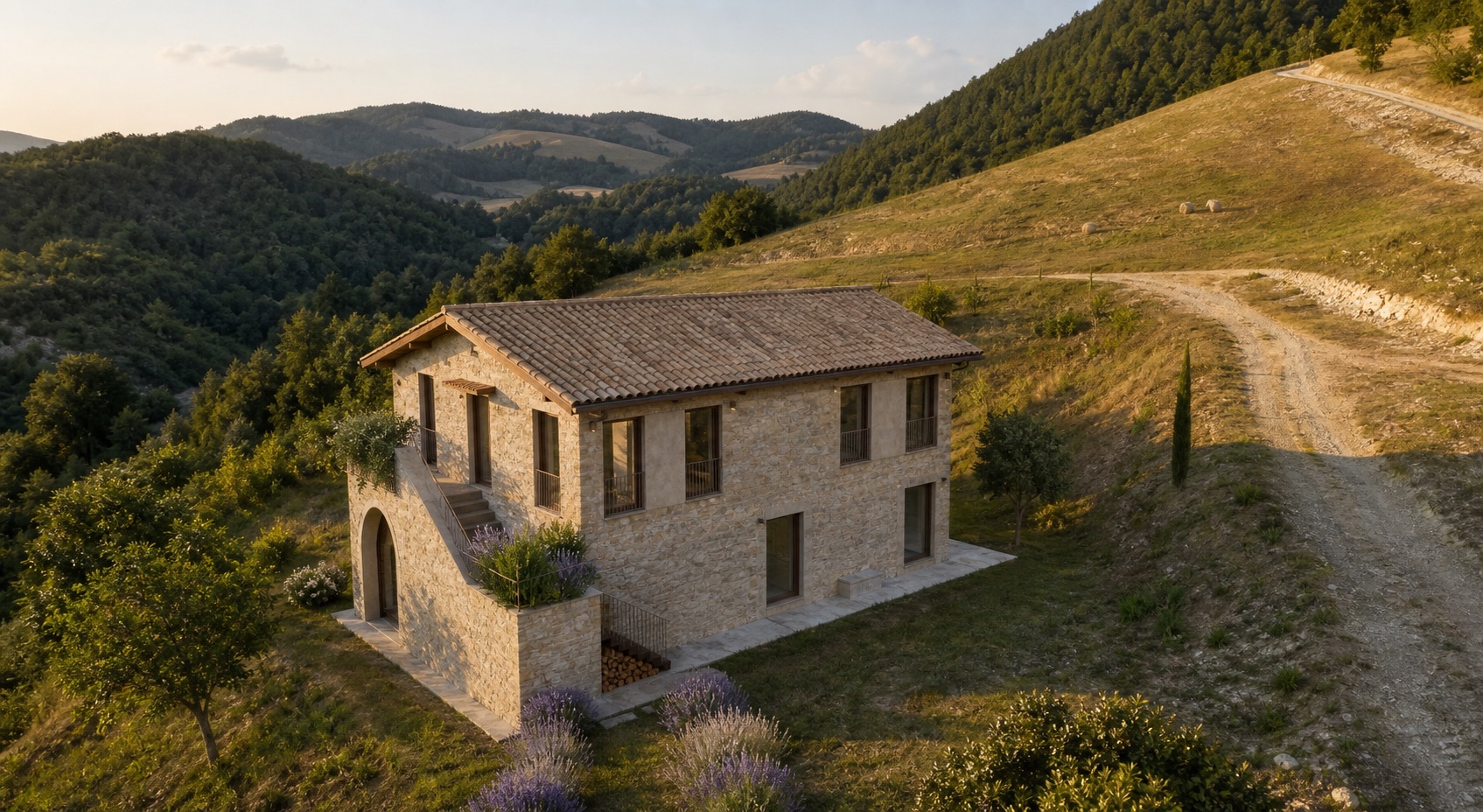 Villa Lana nelle colline delle Marche